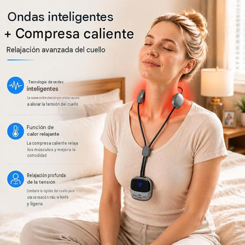 💆 Masajeador de Cuello Portátil Mini con Calor y Pulsaciones